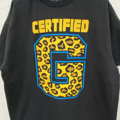 AUTHENTIC WEAR　半袖プリントTシャツ　レオパード　黒　ブラック　XLサイズ