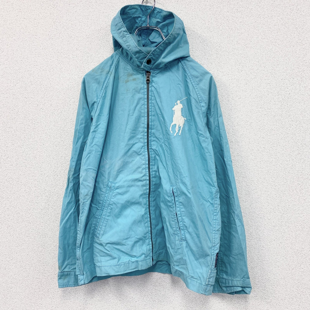 Polo by Ralph Lauren　ラルフローレン　フルジップコットンパーカー　ブルゾン　ブルー　Lサイズ