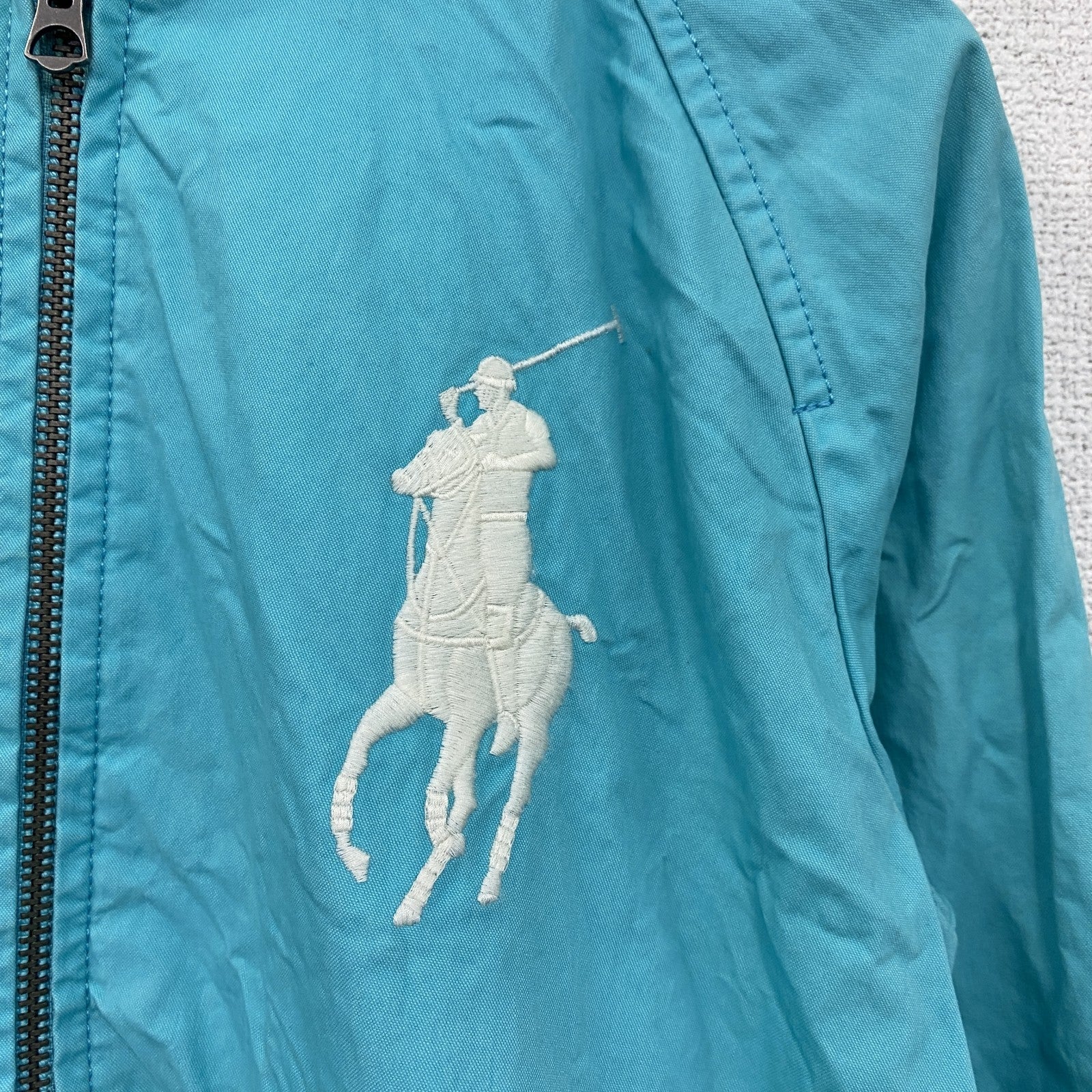 Polo by Ralph Lauren　ラルフローレン　フルジップコットンパーカー　ブルゾン　ブルー　Lサイズ