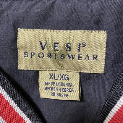 古着 used 古着 used VESISPORTSWEAR　長袖ナイロンフルジップジャケット　ウィンドブレーカー　黒　XLサイズ