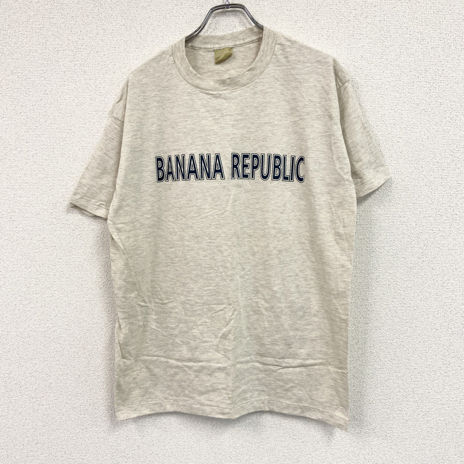 BANANA REPUBLIC　バナナリパブリック　半袖プリントＴシャツ　シングルステッチ　ベージュ　Mサイズ
