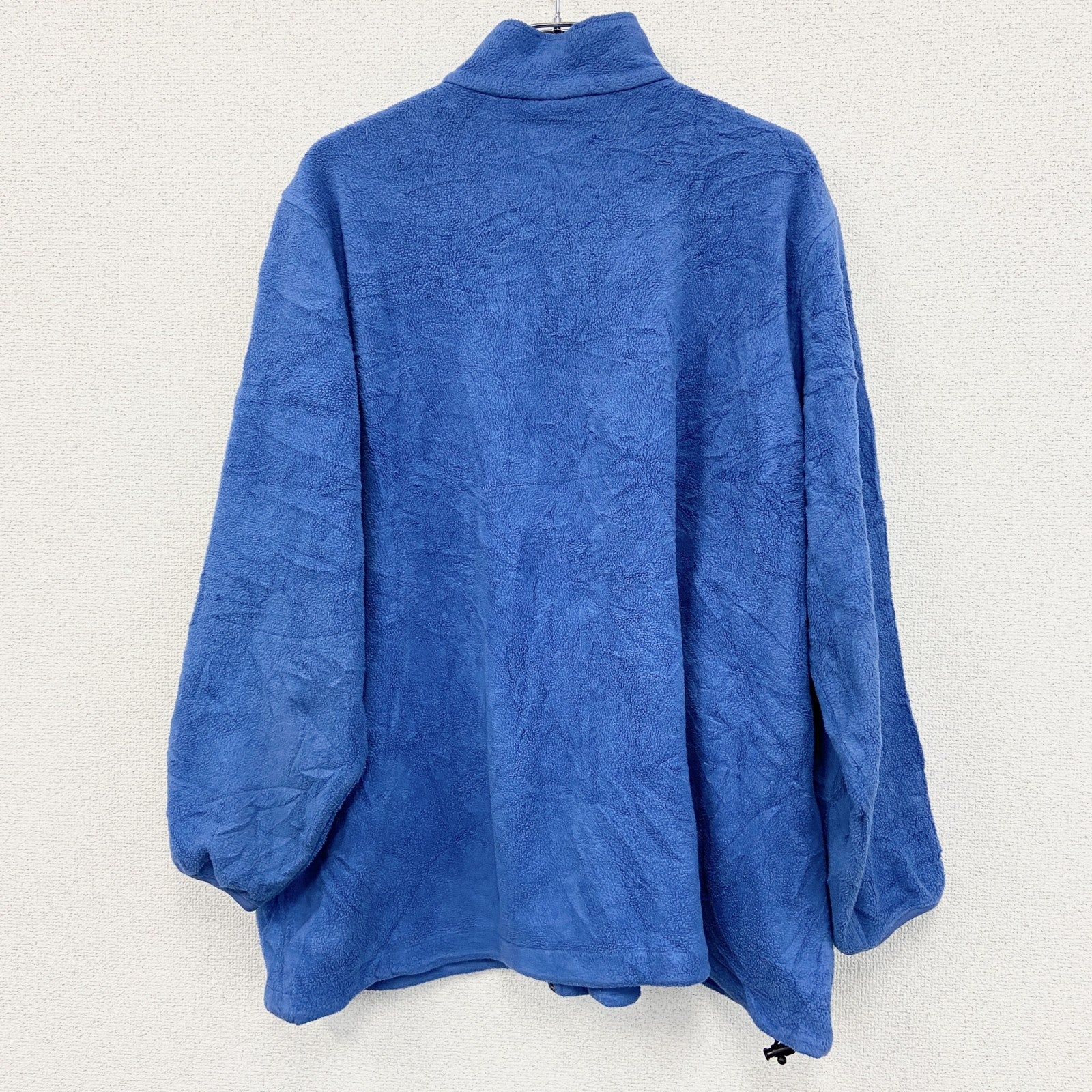 LANDS'END　ランズエンド　フルジップフリースジャケット　POLARTEC　ポーラテック　青　2X