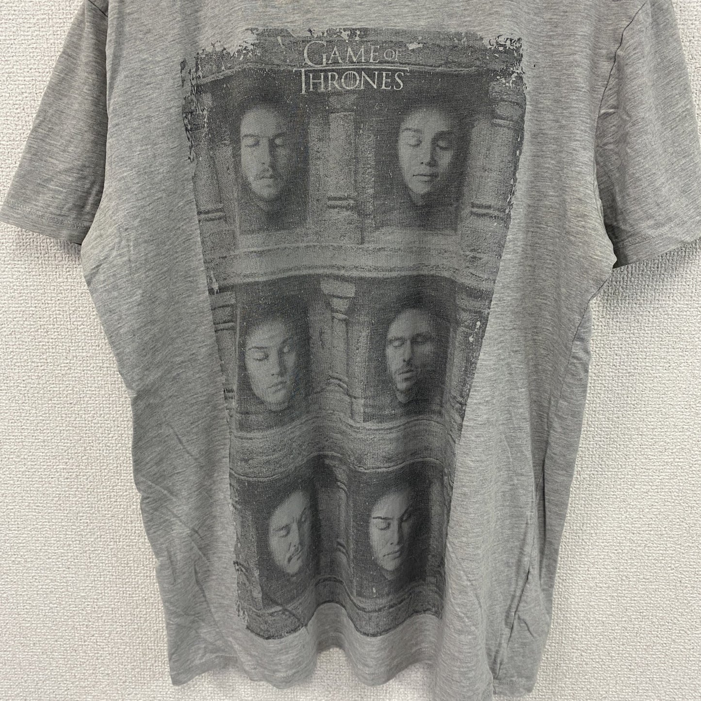 GAME of THRONES　半袖プリントTシャツ　灰色　グレー　XLサイズ