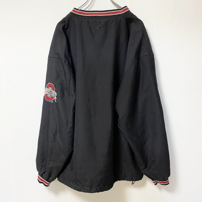 古着 used 古着 used VESISPORTSWEAR　長袖ナイロンフルジップジャケット　ウィンドブレーカー　黒　XLサイズ
