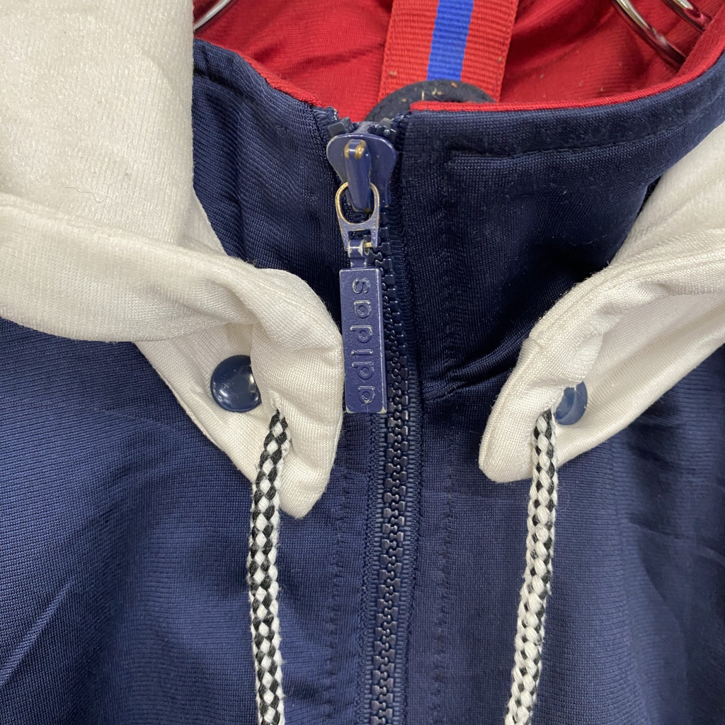 90s　adidas　アディダス　トラックジャケット/ジャージ　ヴィンテージ　マルチカラー　紺　ネイビー　Lサイズ