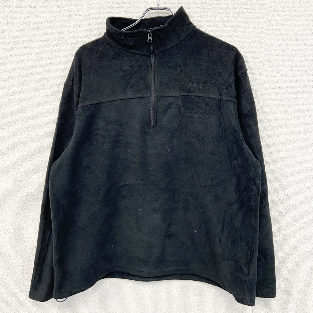 Cabela’ｓ　カベラス　プルオーバーフリースジャケット　ハーフジップ　黒　ブラック　L
