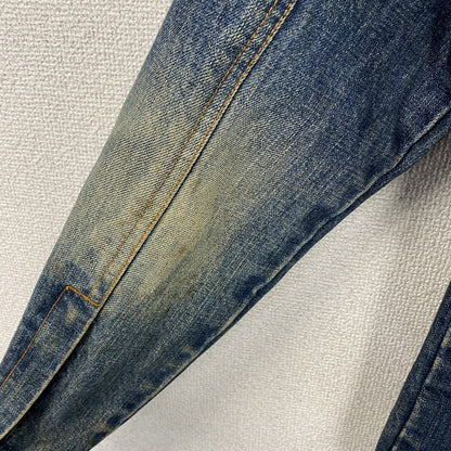 Jackrose　ジャックローズ　デニムジャケット/Gジャン　ハードダメージ加工　縦落ち　インディゴ　3サイズ