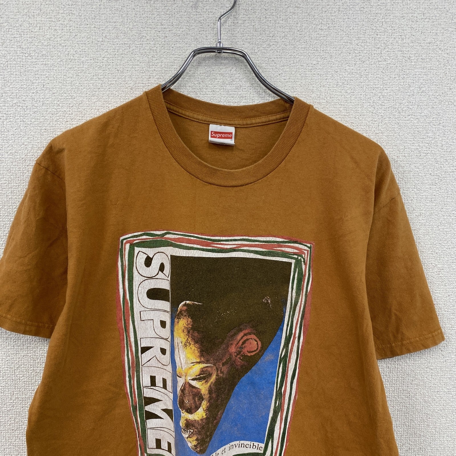22SS　Supreme　シュプリーム　Mask T　半袖プリントTシャツ　オレンジ　Mサイズ