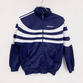 80s～　adidas　アディダス　ガイコツジャージ　トラックジャケット/ジャージ　紺　ネイビー　Lサイズ