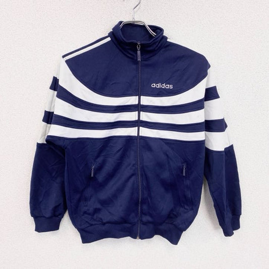 80s～　adidas　アディダス　ガイコツジャージ　トラックジャケット/ジャージ　紺　ネイビー　Lサイズ