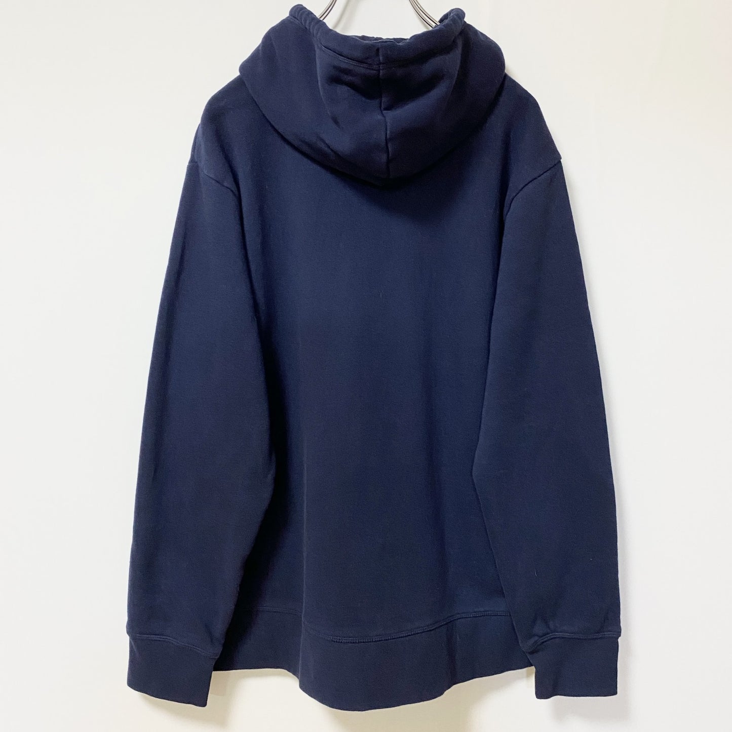 Reebok　リーボック　スウェットパーカー/フーディー　デカロゴ　紺　ネイビー　Sサイズ