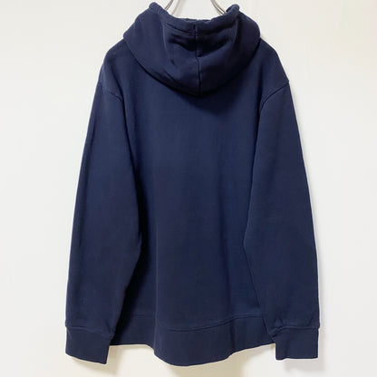Reebok　リーボック　スウェットパーカー/フーディー　デカロゴ　紺　ネイビー　Sサイズ
