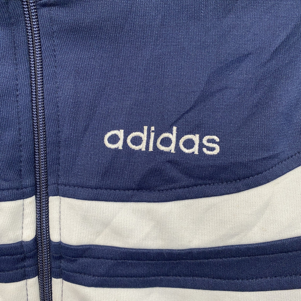 80s～　adidas　アディダス　ガイコツジャージ　トラックジャケット/ジャージ　紺　ネイビー　Lサイズ