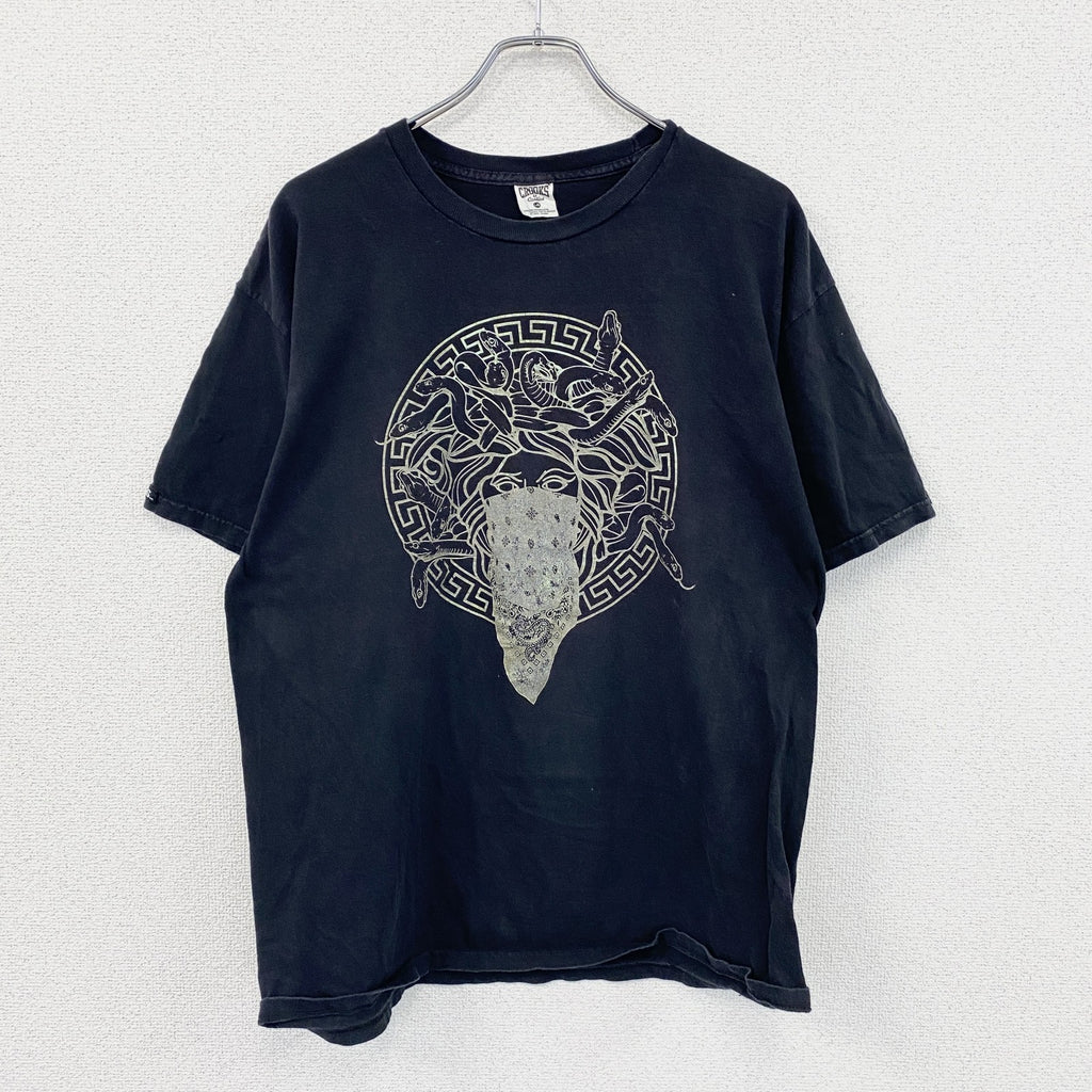 Crooks＆Castles　クルックス＆キャッスルズ　半袖プリントTシャツ　メデゥーサ　黒　ブラック　Lサイズ