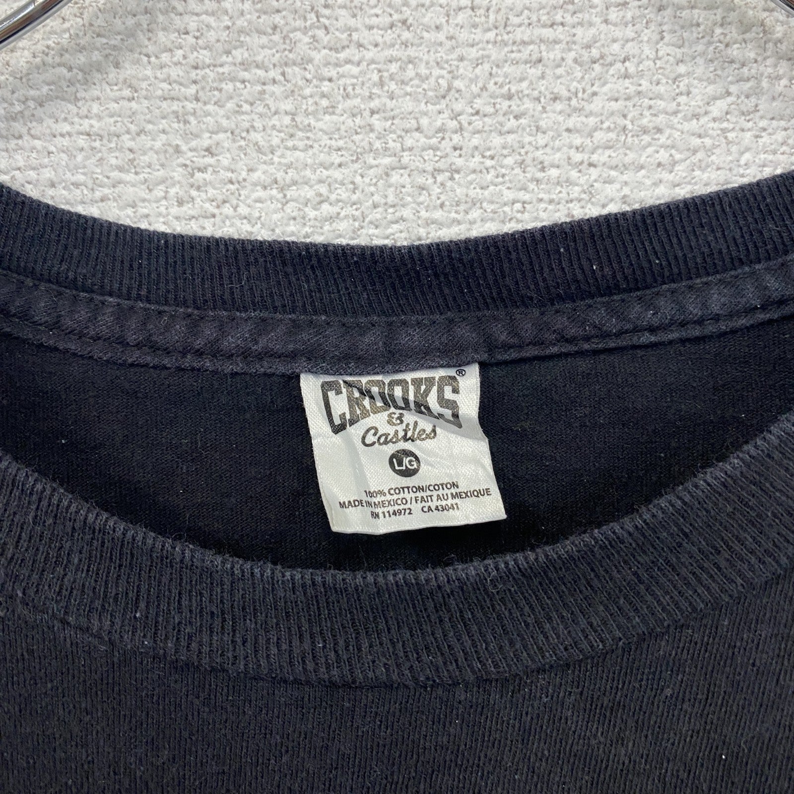 Crooks＆Castles　クルックス＆キャッスルズ　半袖プリントTシャツ　メデゥーサ　黒　ブラック　Lサイズ
