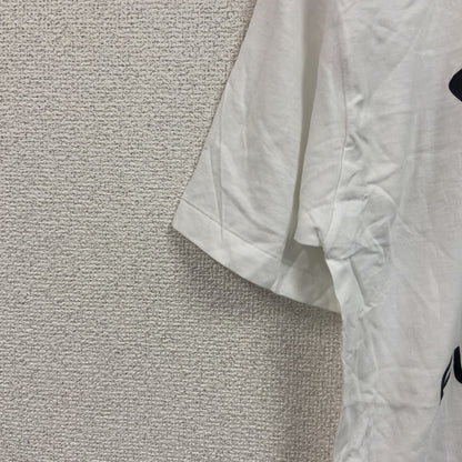 半袖プリントＴシャツ　フジテレビジョン　会社ロゴ　シングルステッチ　白　ホワイト　Fサイズ