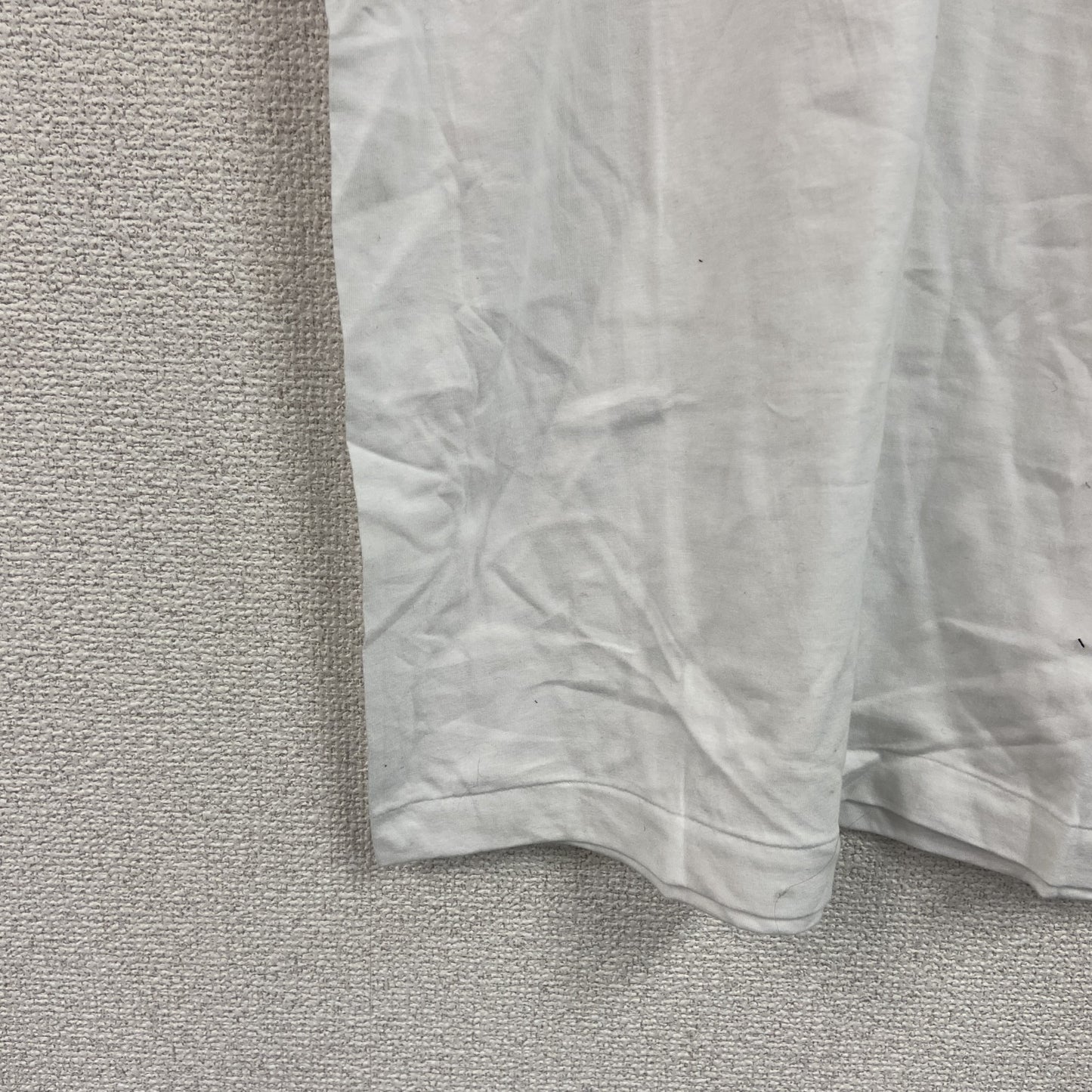 半袖プリントＴシャツ　フジテレビジョン　会社ロゴ　シングルステッチ　白　ホワイト　Fサイズ