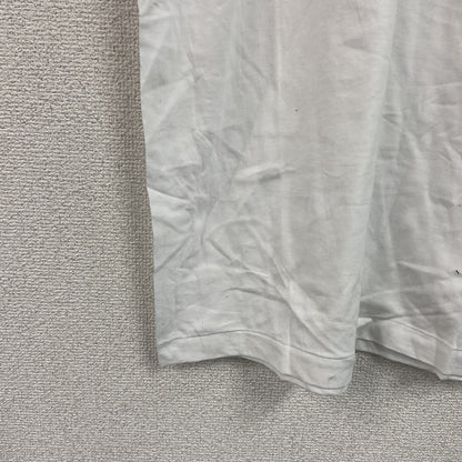 半袖プリントＴシャツ　フジテレビジョン　会社ロゴ　シングルステッチ　白　ホワイト　Fサイズ