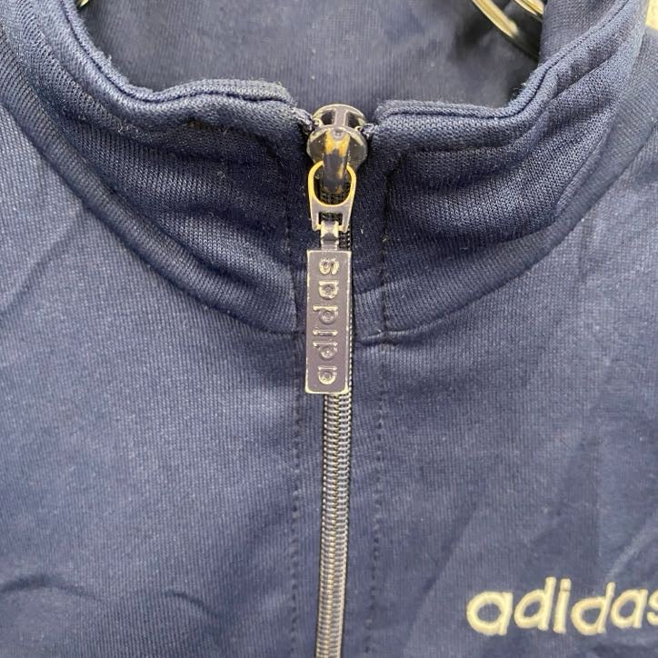 80s～　adidas　アディダス　ガイコツジャージ　トラックジャケット/ジャージ　紺　ネイビー　Lサイズ