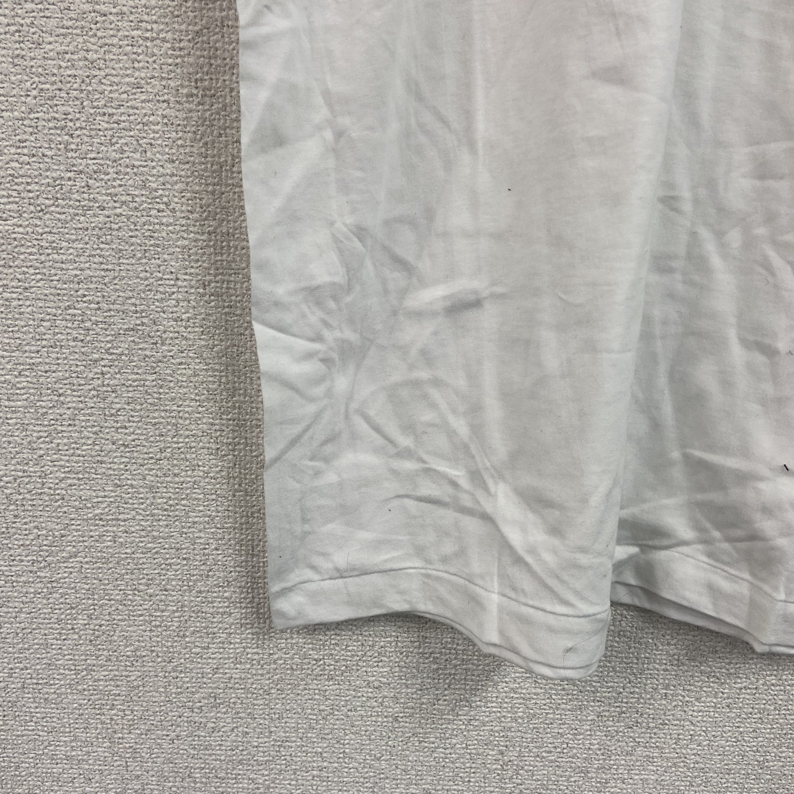 半袖プリントＴシャツ　フジテレビジョン　会社ロゴ　シングルステッチ　白　ホワイト　Fサイズ