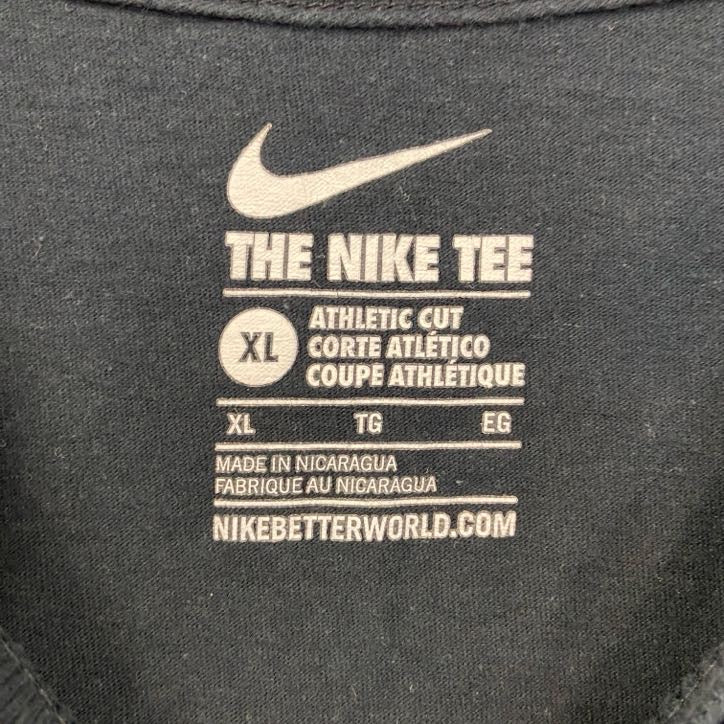 古着 used　NIKE　ナイキ　半袖カレッジプリントTシャツ　西ミシガン大学　コットンボウル　黒　ブラック　XLサイズ