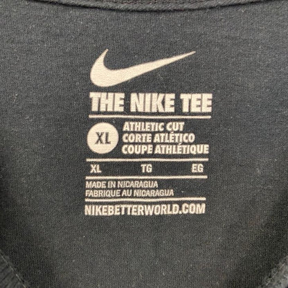 古着 used　NIKE　ナイキ　半袖カレッジプリントTシャツ　西ミシガン大学　コットンボウル　黒　ブラック　XLサイズ