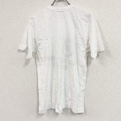 半袖プリントＴシャツ　フジテレビジョン　会社ロゴ　シングルステッチ　白　ホワイト　Fサイズ