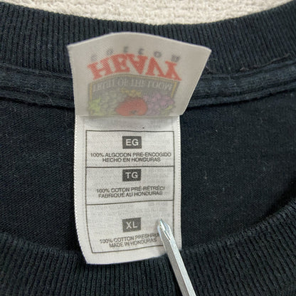 FRUIT OF THE LOOM　半袖企業プリントＴシャツ　コカ・コーラ　黒　ブラック　XLサイズ