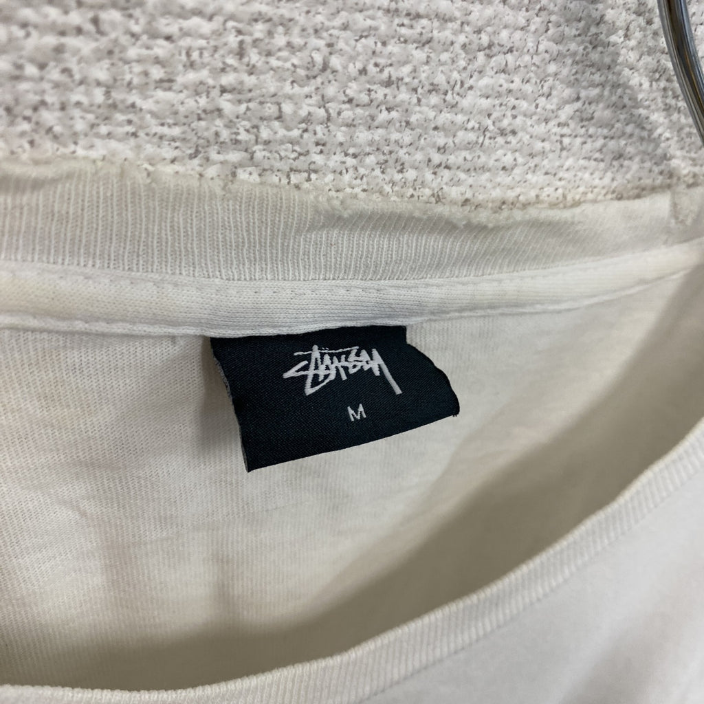 Stussy　ステューシー　半袖プリントTシャツ　白　ホワイト　Mサイズ