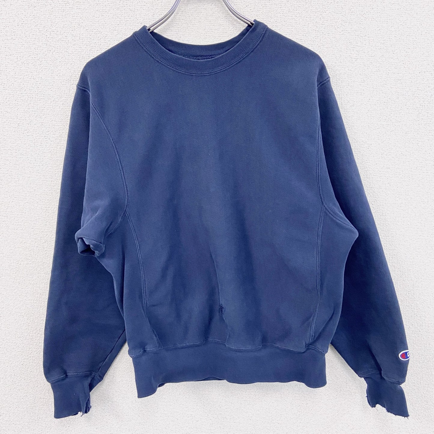 00s　Champion　チャンピオン　プレミアムリバースウィーブ　スウェット/トレーナー　紺　ネイビー　Sサイズ