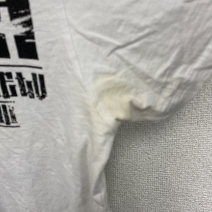 YAKUZA　半袖プリントTシャツ　白　ホワイト　Lサイズ