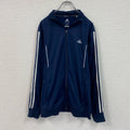 adidas　アディダス　トラックジャケット/ジャージ　紺　ネイビー　Mサイズ