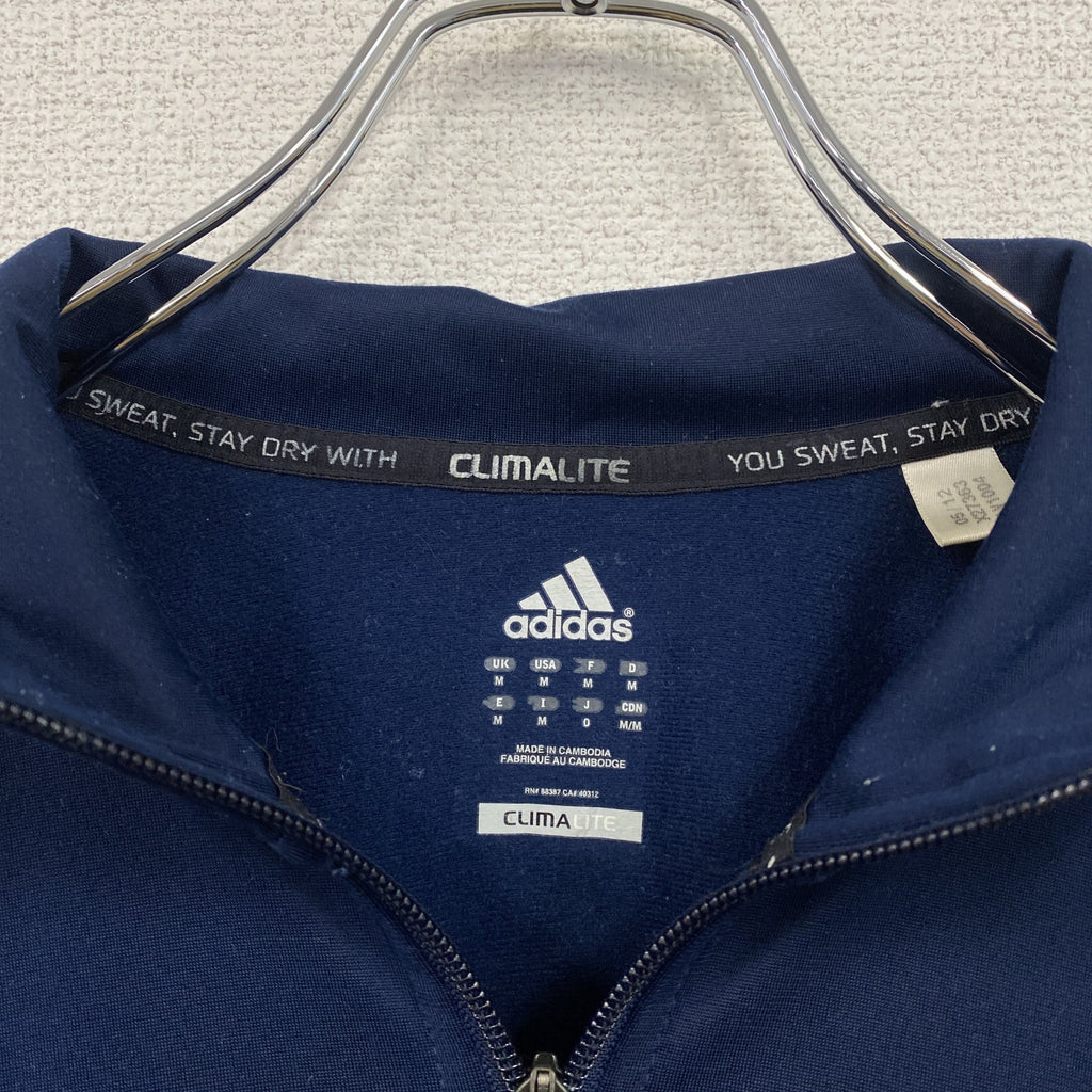 adidas　アディダス　トラックジャケット/ジャージ　紺　ネイビー　Mサイズ