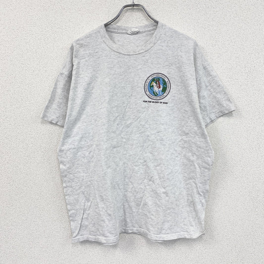 ～00s　anvil　アンヴィル　半袖プリントTシャツ　デカロゴ　ヴィンテージ　霜降りグレー　XLサイズ　