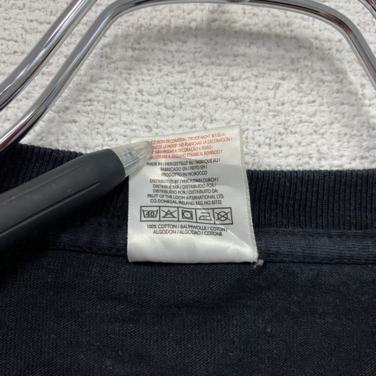 FRUIT OF THE LOOM　フルーツオブザルーム　黒　ブラック　3XLサイズ