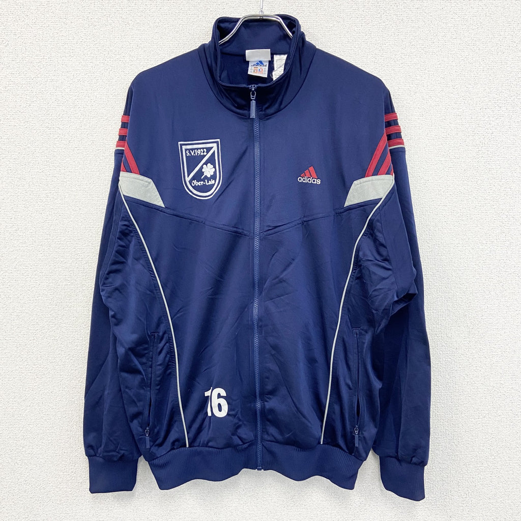 90s　adidas　アディダス　トラックジャケット/ジャージ　ヴィンテージ　紺　ネイビー　Lサイズ