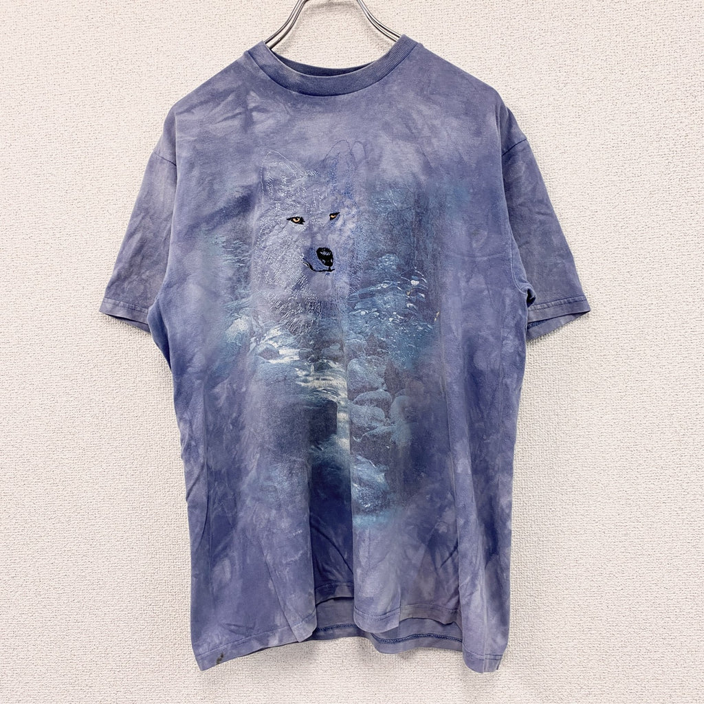 Harlequin　ハーレークイン　半袖刺Tシャツ　タイダイ柄　ブルー　Mサイズ
