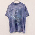 Harlequin　ハーレークイン　半袖刺Tシャツ　タイダイ柄　ブルー　Mサイズ