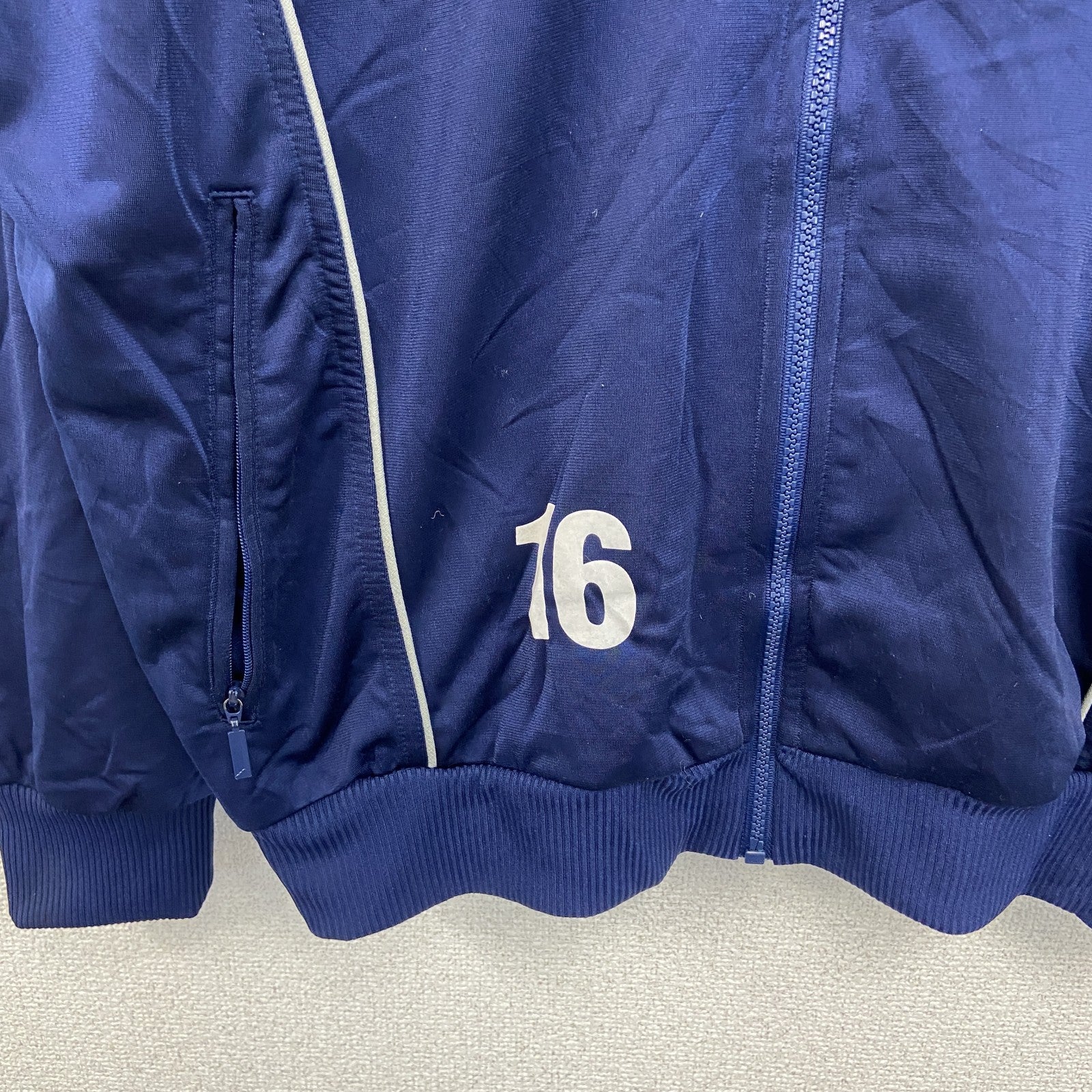 90s　adidas　アディダス　トラックジャケット/ジャージ　ヴィンテージ　紺　ネイビー　Lサイズ