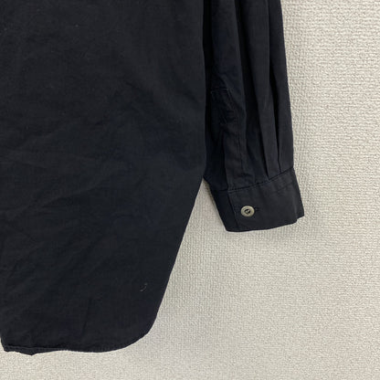 90s　BENETTON FORMULA　ベネトン・フォーミュラ　長袖シャツ　ワークシャツ　黒　ブラック　46サイズ