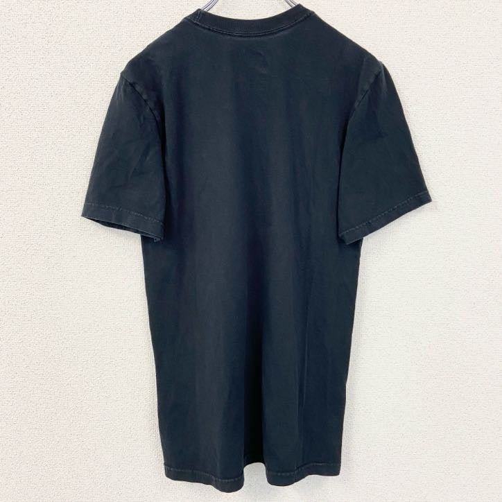 古着 used　NIKE　ナイキ　半袖ロゴプリントTシャツ　胸ポケット　クルーネック　黒　ブラック　春夏服　Sサイズ