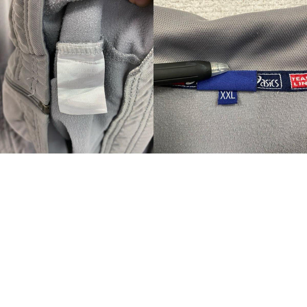 asics　アシックス　トラックジャケット/ジャージ　灰色　グレー　2XLサイズ
