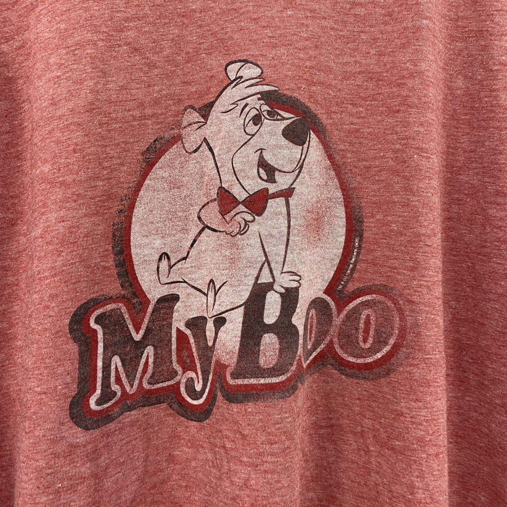 STANDARD AMERICAN　ブーブーベア　半袖プリントリンガーTシャツ　キャラクターT　アニメT　赤　レッド　Mサイズ