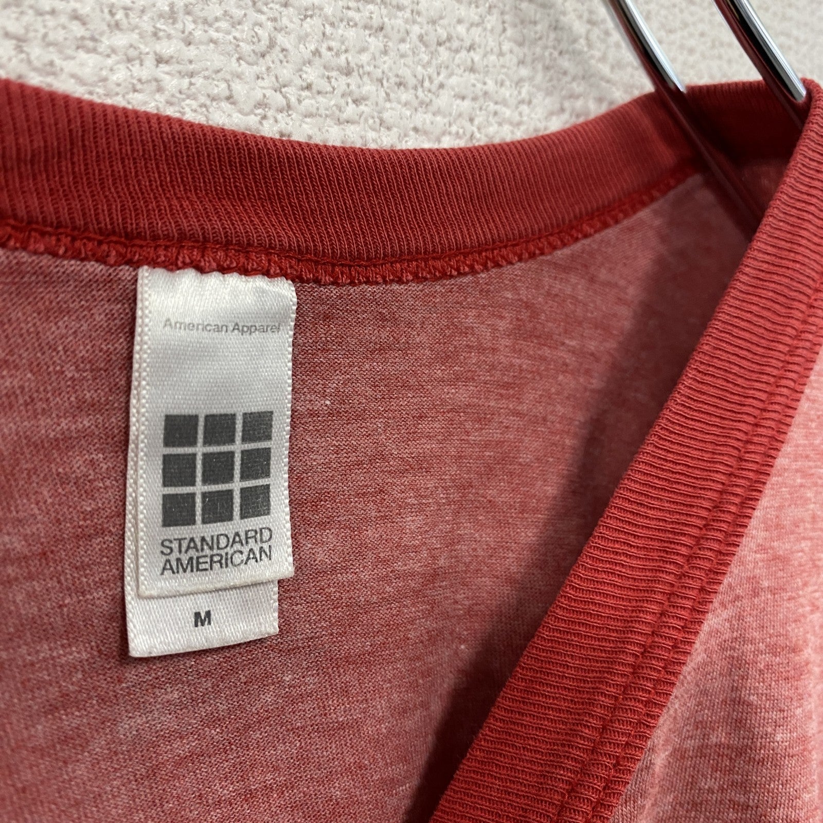 STANDARD AMERICAN　ブーブーベア　半袖プリントリンガーTシャツ　キャラクターT　アニメT　赤　レッド　Mサイズ
