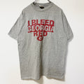 古着 used　Champion　チャンピオン　半袖クルーネックロゴプリントTシャツ　グレー　GEORGIA　ロゴ刺繡　Lサイズ