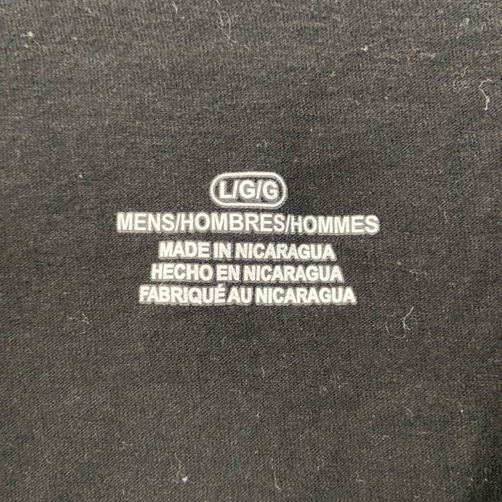 古着 used　NHL　半袖クルーネックTシャツ　バックプリント　スタンレーカップ　ホッケー　黒　ブラック　春夏服　Lサイズ