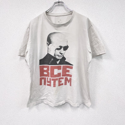 MF　プーチン大統領　半袖プリントTシャツ　BCE NYTEM　白　ホワイト　XLサイズ