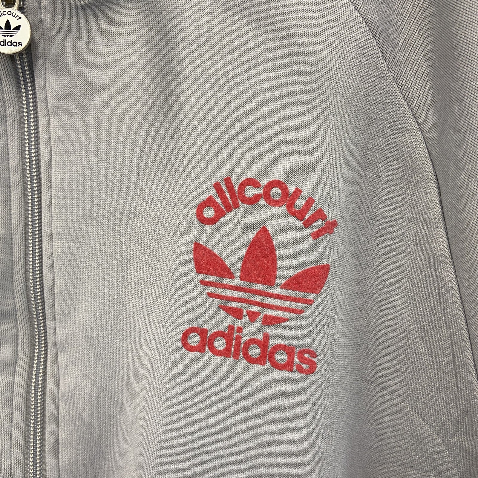 adidas　アディダス　トラックジャケット/ジャージ　フーディ　グレー　XLサイズ