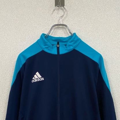 adidas　アディダス　トラックジャケット/ジャージ　紺　ネイビー　ライトブルー　Mサイズ