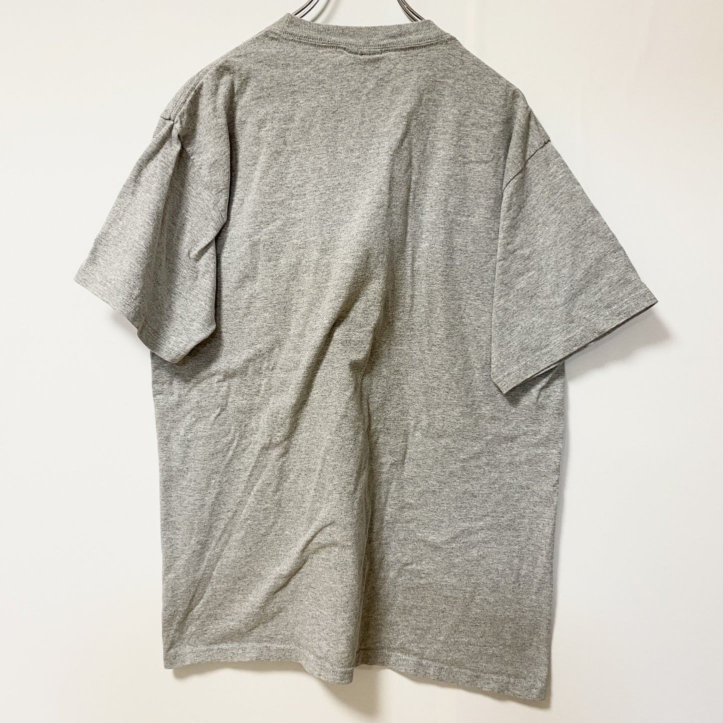 古着 used　Champion　チャンピオン　半袖クルーネックロゴプリントTシャツ　グレー　GEORGIA　ロゴ刺繡　Lサイズ